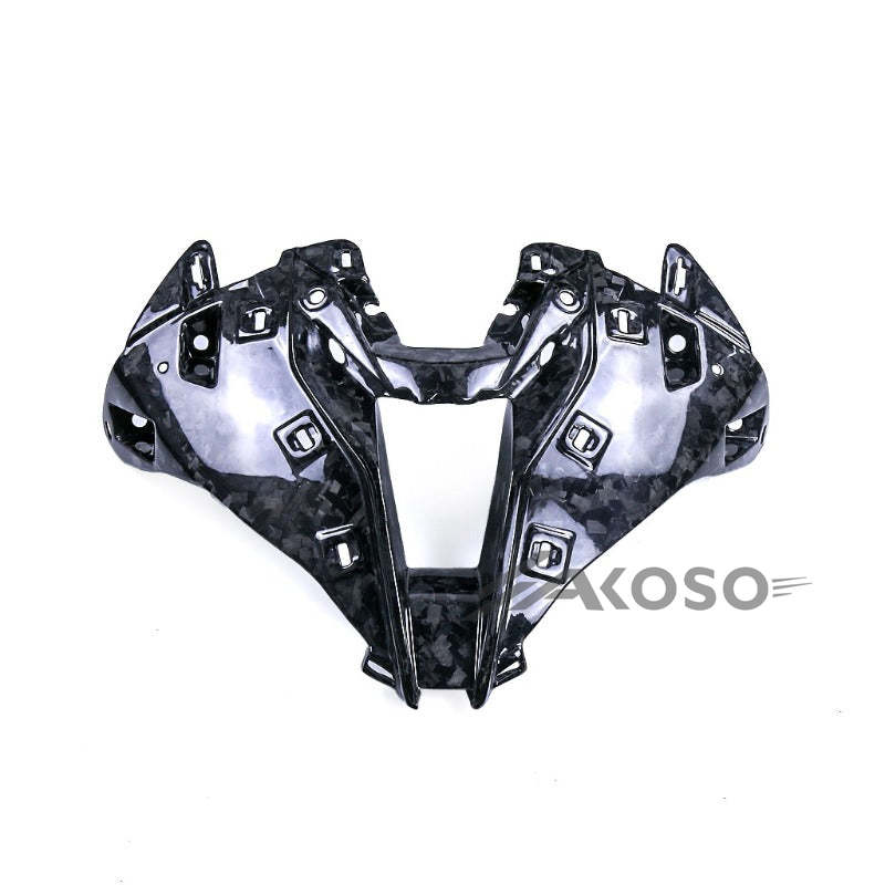 AKOSO BMW S1000RR 2019-2022 Carbon Fiber Upper Front Nose Fairing Cowl Head Intake Cover Panel