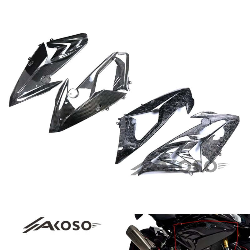 AKOSO 2015-2018 BMW S1000RR Carbon Fiber Front Side Fairing Upper Panel Cowling