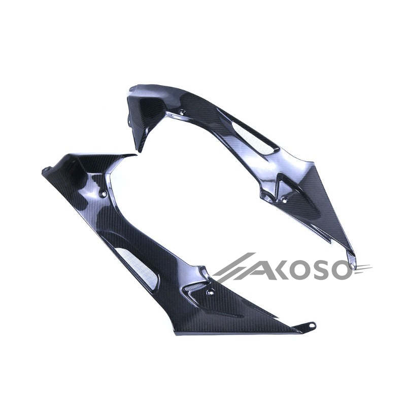 AKOSO 2009-2014 BMW S1000RR HP4 Carbon Fiber Motorcycle Fuel Gas Tank Side Panels Side Fairings