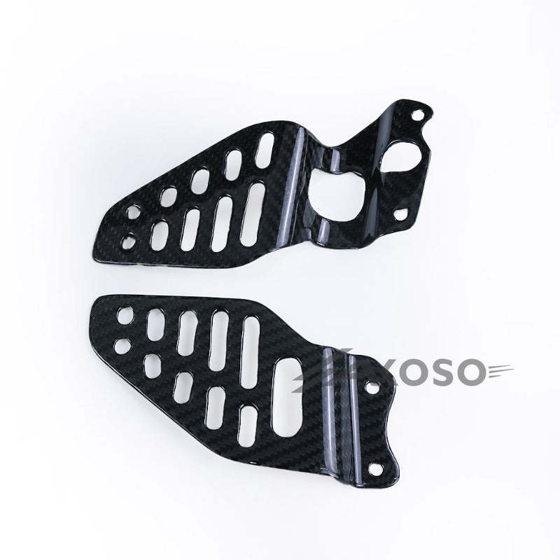 AKOSO 2017-2024 Yamaha R6 Carbon Fiber Heel Guards Protectors Shield Guard Cover