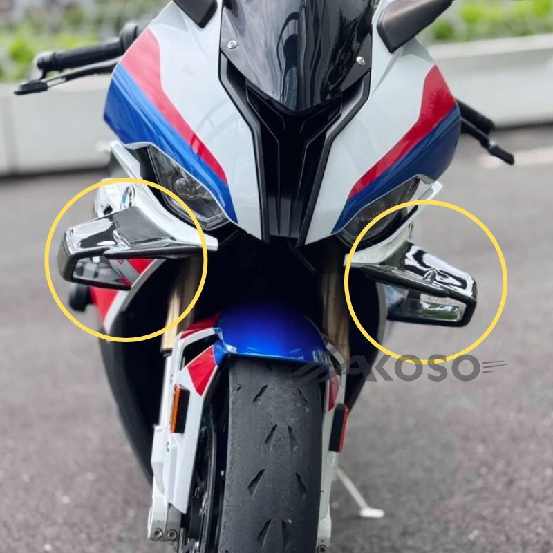 AKOSO 2019-2022 BMW S1000RR Carbon Fiber Wind Deflector Wings Winglets Fairing