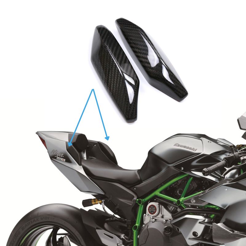 AKOSO 2015-2024 Kawasaki Ninja H2 H2R Carbon Fiber Tail Seat Small Panels