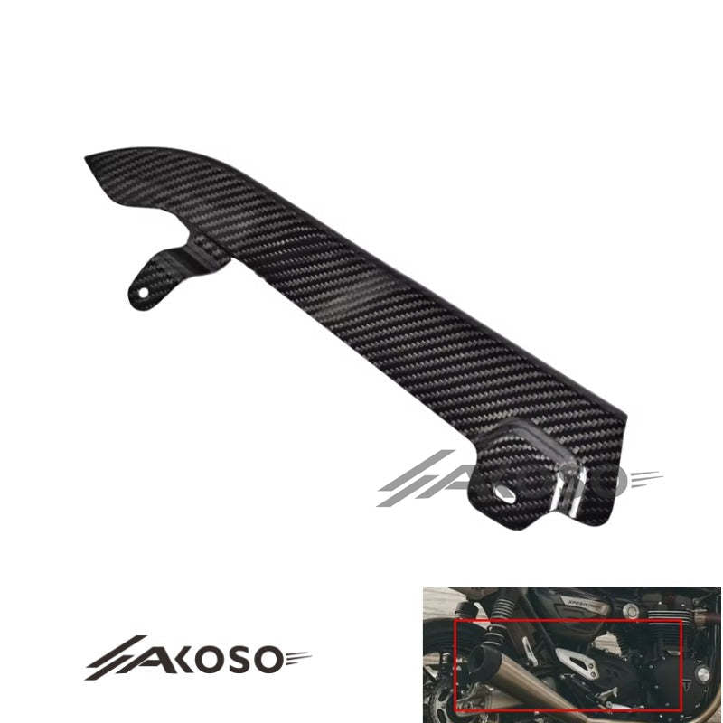 AKOSO 2020+ Triumph Speed Twin Thruxton Carbon Fiber Chain Cover Motorcycle Accessories