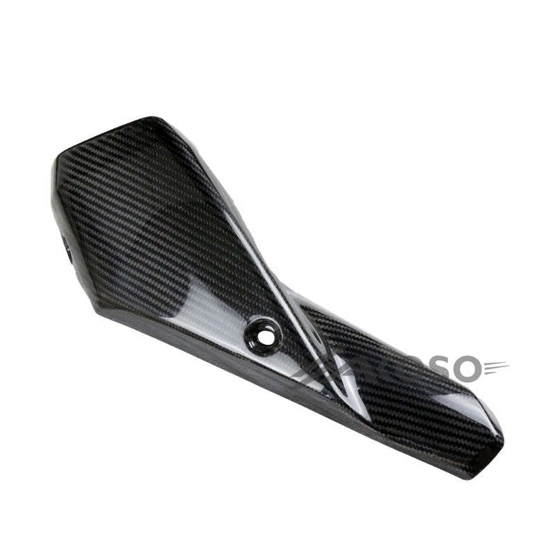 AKOSO 2014-2018 Honda CB650F CBR650F / 2019+ CB650R CBR650R Carbon Fiber Motorcycle Exhaust Pipe Heat Shield Guard Cover