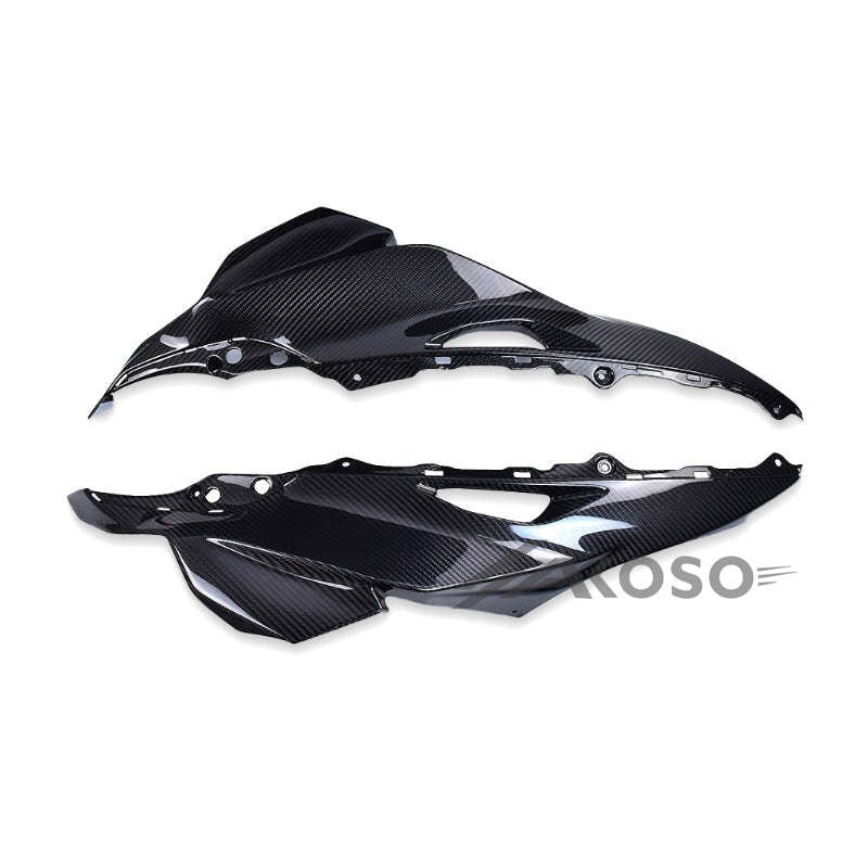 AKOSO 2016-2020 Kawasaki Ninja ZX10R ZX-10R Carbon Fiber Motorcycle Accessories Front Upper Side Fairings