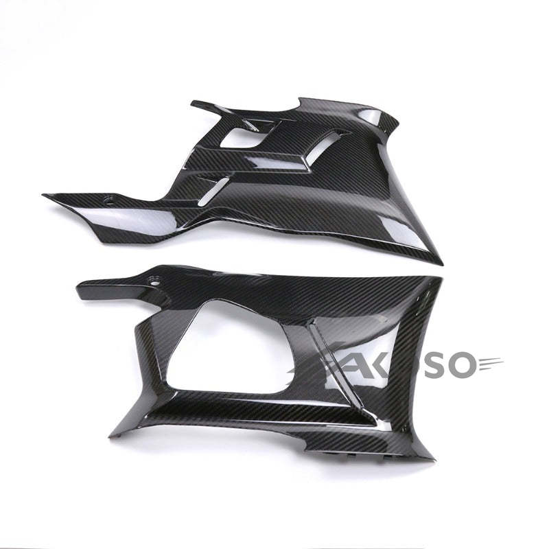 AKOSO 2022-2024 Yamaha YZF-R3 YZF R3 Carbon Fiber Lower Belly Pan Side Panels