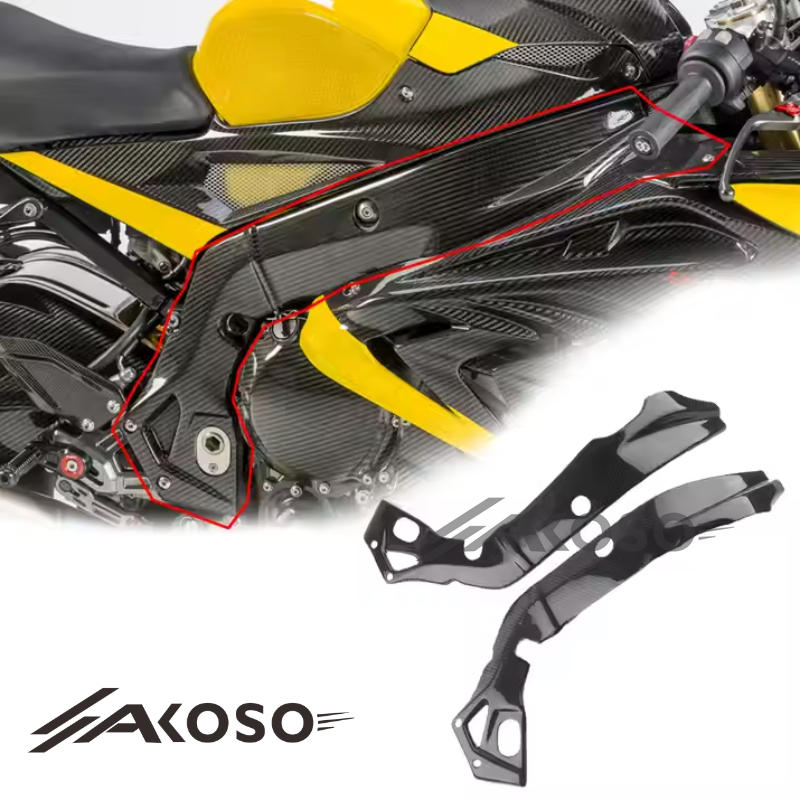 AKOSO BMW S1000RR 2015-2018 S1000R 2018+ Carbon Fiber Frame Covers Protectors