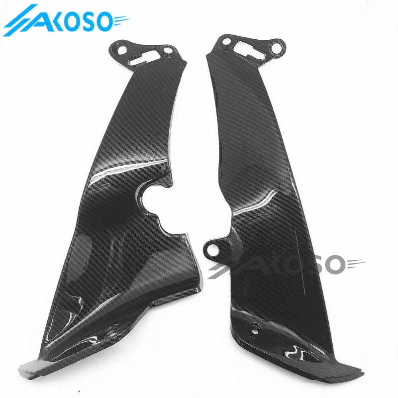 AKOSO 2009-2014 Yamaha YZF-R1 Carbon Fiber Front Mid Upper Vertical Side Panel Fairings