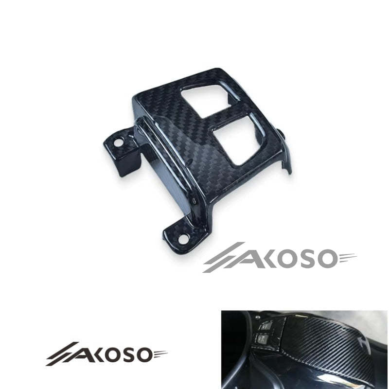 AKOSO 2017+ Yamaha Tmax 530 Carbon Fiber Trim Cover Fairing Cowl Gas Guard Fuel Tank Front Panel