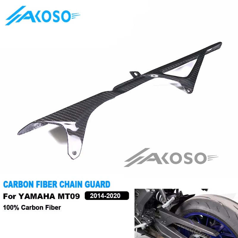 AKOSO 2014-2020 Yamaha MT09 FZ09 XSR900 Carbon Fiber Motorcycle Accessories Chain Guard