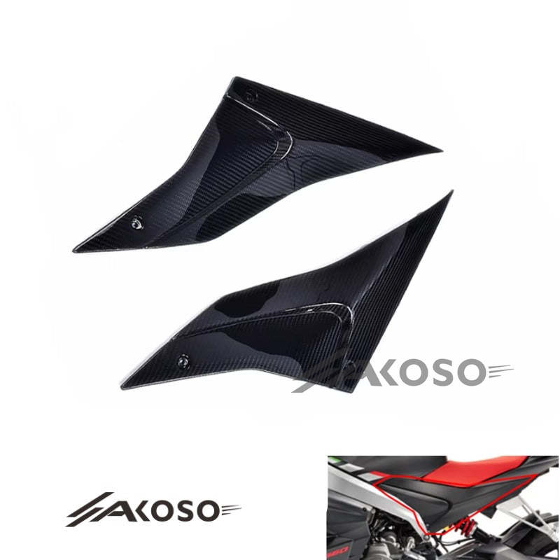 AKOSO 2021-2023 Aprilia RSV4 / Tuono V4 Carbon Fiber Seat Lower Side Panel