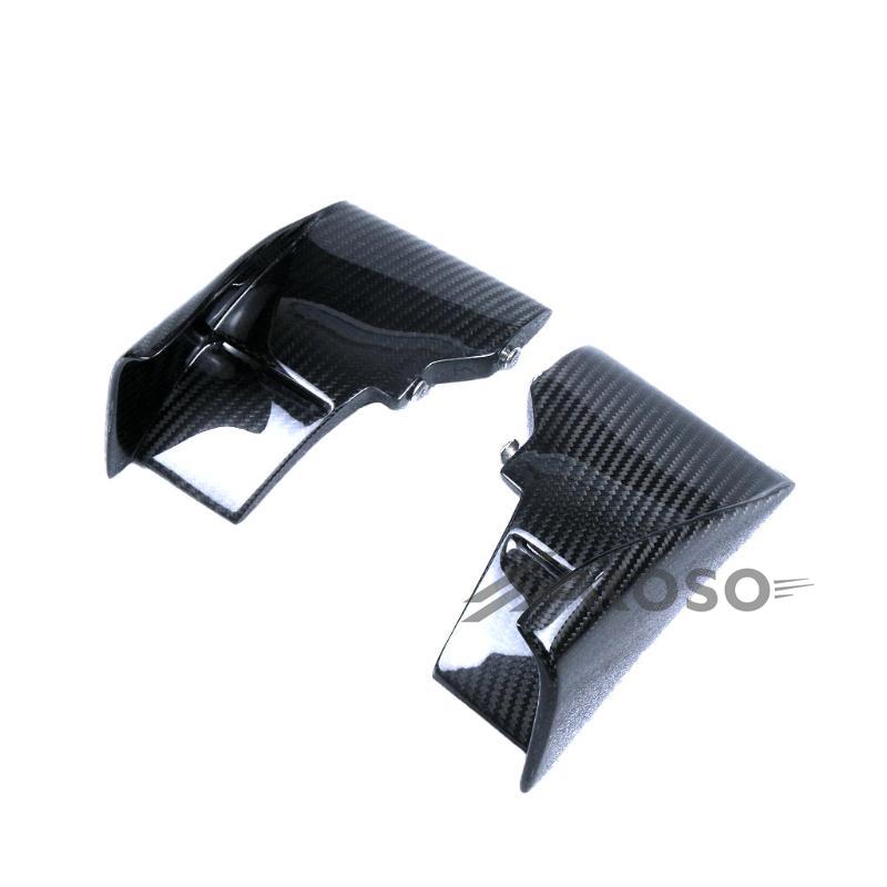 AKOSO 2015-2024 Kawasaki Ninja H2 H2R Carbon Fiber Winglets Air Deflector Wing Spoiler