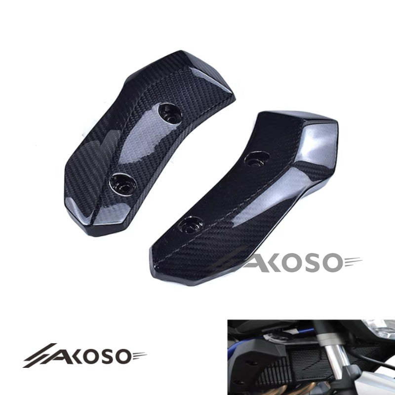 AKOSO Yamaha MT07 FZ07 2014-2017 Carbon Fiber Front Side Radiator Cover Fairing Radiator Guards