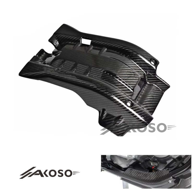 AKOSO KTM 250 350 EXC 2020+ Carbon Fiber Under Tray Body Fairing Kit Lower Belly Pan