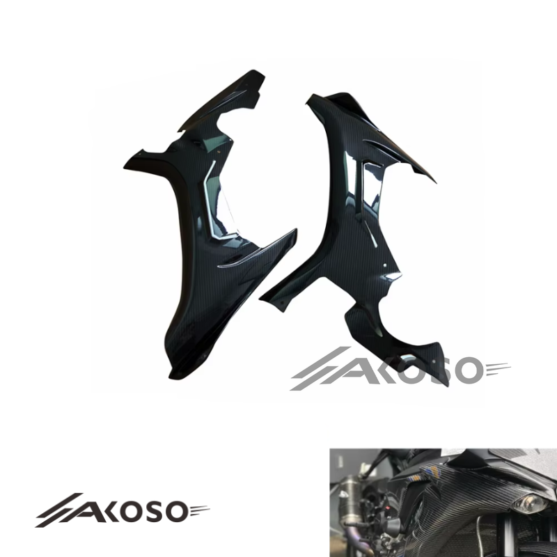 AKOSO Yamaha YZF-R1 R1M 2015-2019 Carbon Fiber Motorcycle Motorbike Side Fairing Panel