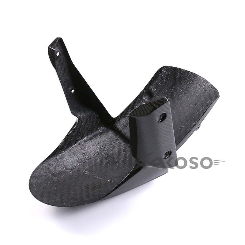 AKOSO 2013-2018 Kawasaki Ninja ZX-6R Carbon Fiber Front Wheel Fender Hugger Mudguard