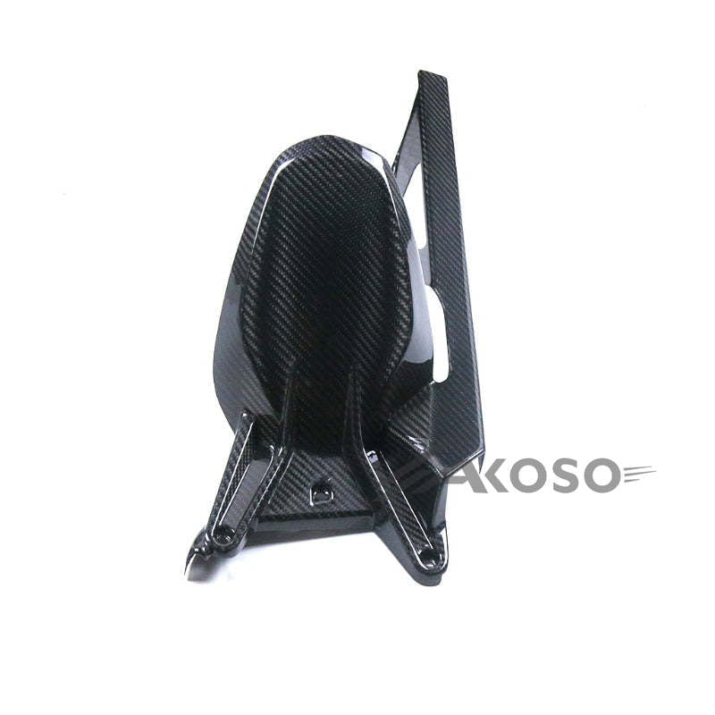 AKOSO 2020+ KTM 1290 Super Duke R Carbon Fiber Motorcycle Rear Fender Splash Mudguard with Chain Guard