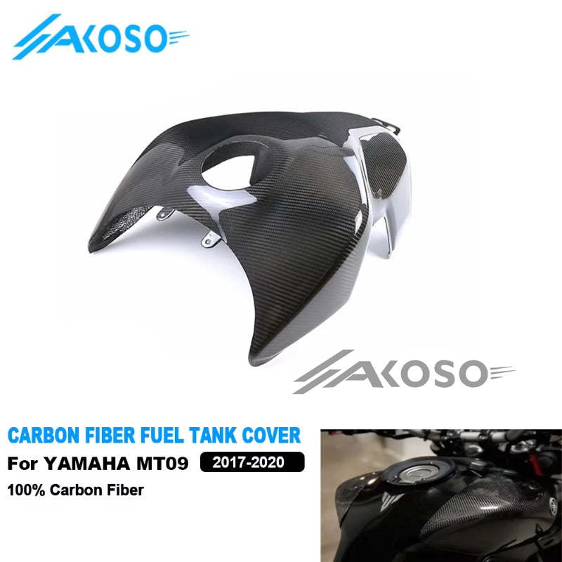 AKOSO 2017-2020 Yamaha MT09 FZ09 Carbon Fiber Full Fuel Gas Tank Cover Fairing