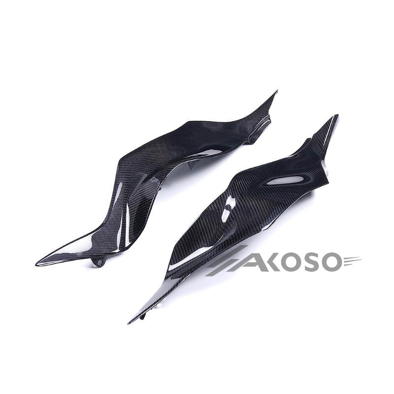 AKOSO 2024+ Kawasaki Ninja ZX-6R Carbon Fiber Fuel Tank Side Panel Cover Fairing