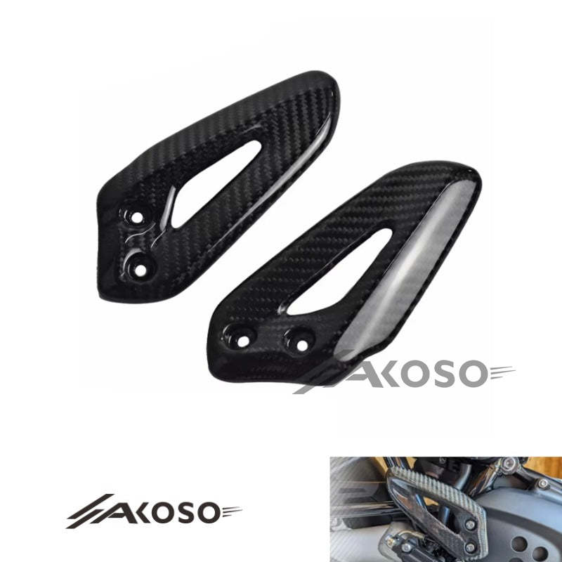 AKOSO 2019-2023 Triumph Speed Twin 1200 Carbon Fiber Rear Guard Pedal Motorcycle Accessories