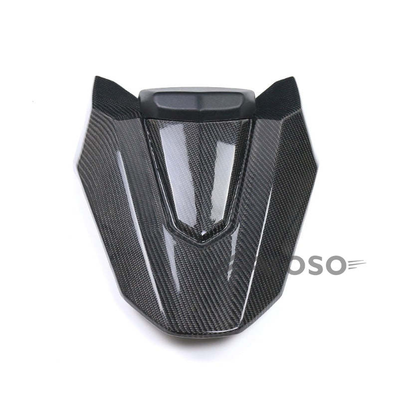 AKOSO 2014-2018 Honda CB650F CBR650F / 2019+ CB650R CBR650R Carbon Fiber Motorcycle Rear Tail Pillion Seat Cover Cowl Seat