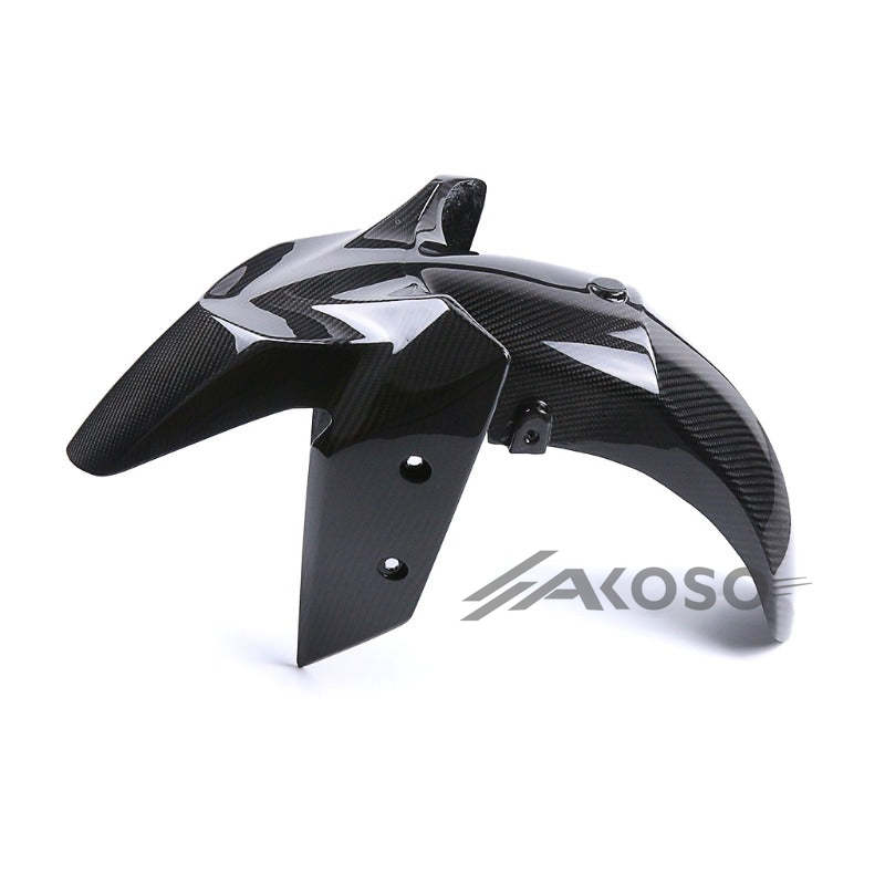 AKOSO 2017-2024 Yamaha XMAX 300 Carbon Fiber Front Fender Mud Guard Wheel Cover Hugger Mudguard