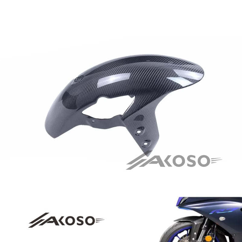 AKOSO 2022-2024 Yamaha R7 Carbon Fiber Front Fender Hugger Mudguard