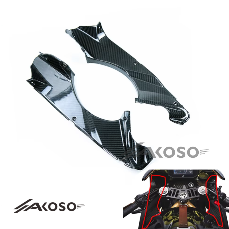 AKOSO 2020+ MV Agusta Superveloce 800 Carbon Fiber Front Lining Dashboard Side Panel Dash Panel