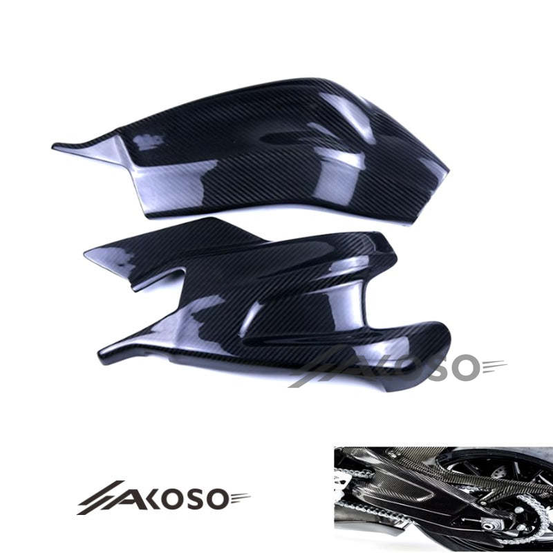 AKOSO 2015-2018 BMW S1000RR Carbon Fiber Frame Cover Chain Protection Swingarm Covers Guards