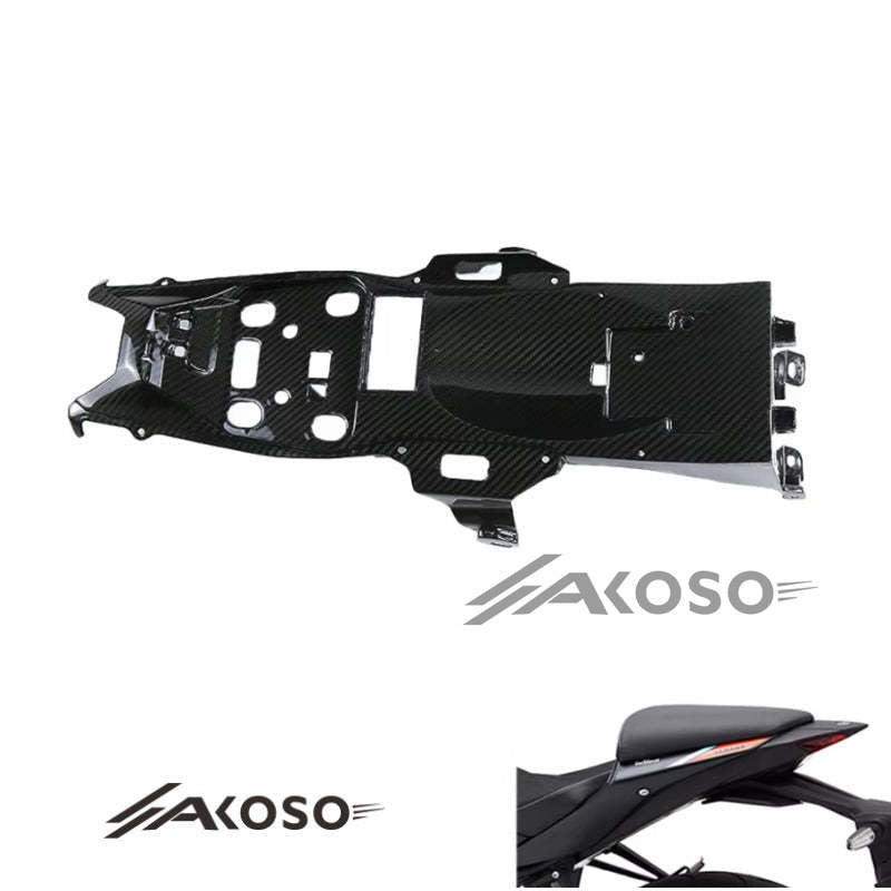 AKOSO 2022-2024 Yamaha R3 Carbon Under Tray Fairing Cowling Side Panels Rear Seat Tail Under Panel