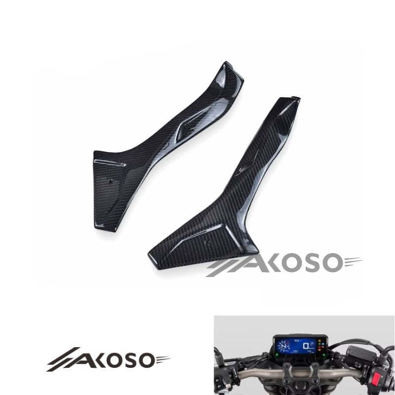 AKOSO 2019+ Honda CB650R CBR650R Carbon Fiber Cockpit Inner Panels Fairings Dash Panel Side Covers