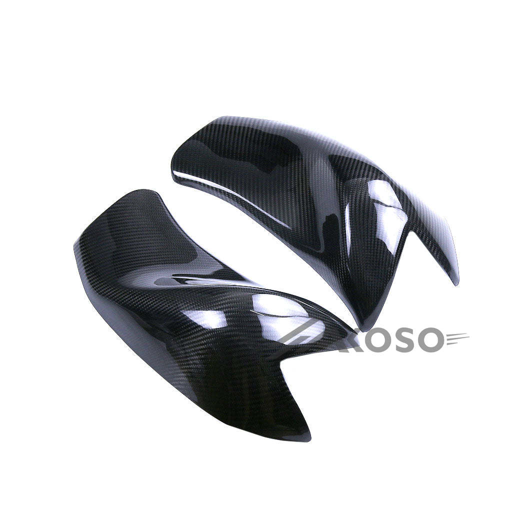 AKOSO 2014-2019 Kawasaki Z1000 Carbon Fiber Motorcycle Upper Fuel Tank Side Panel Cover Fairing