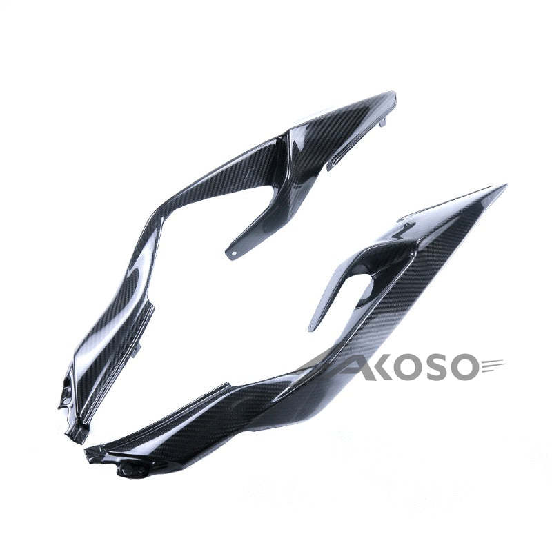 AKOSO 2019+ Kawasaki Ninja ZX-6R Carbon Fiber Tail Rear Seat Side Panels Motorcycle Fairing