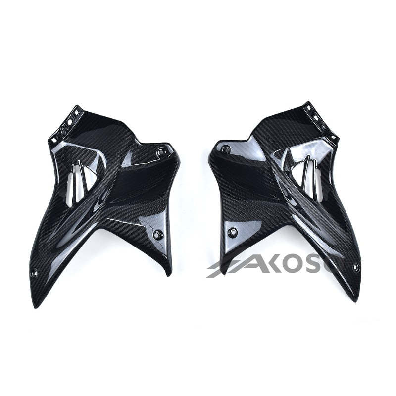 AKOSO 2015-2024 Kawasaki Ninja H2 H2R Carbon Fiber Motorcycle Accessories Front Fuel Tank Side Panel Covers