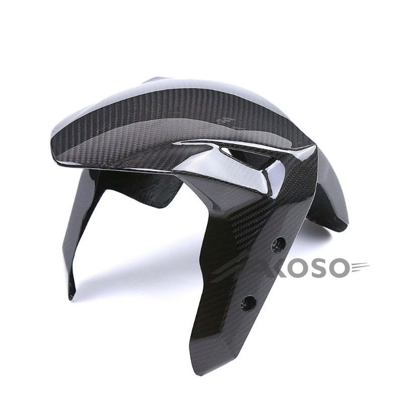 AKOSO 2022-2024 Yamaha YZF-R3 YZF R3 Carbon Fiber Front Fender Splash Hugger Mudguard