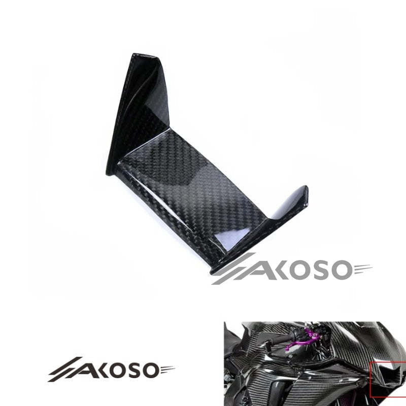 AKOSO 2020-2024 Yamaha R1 R1M Carbon Fiber Air Intake Trim Front Air Intake Panel Cover Fairing