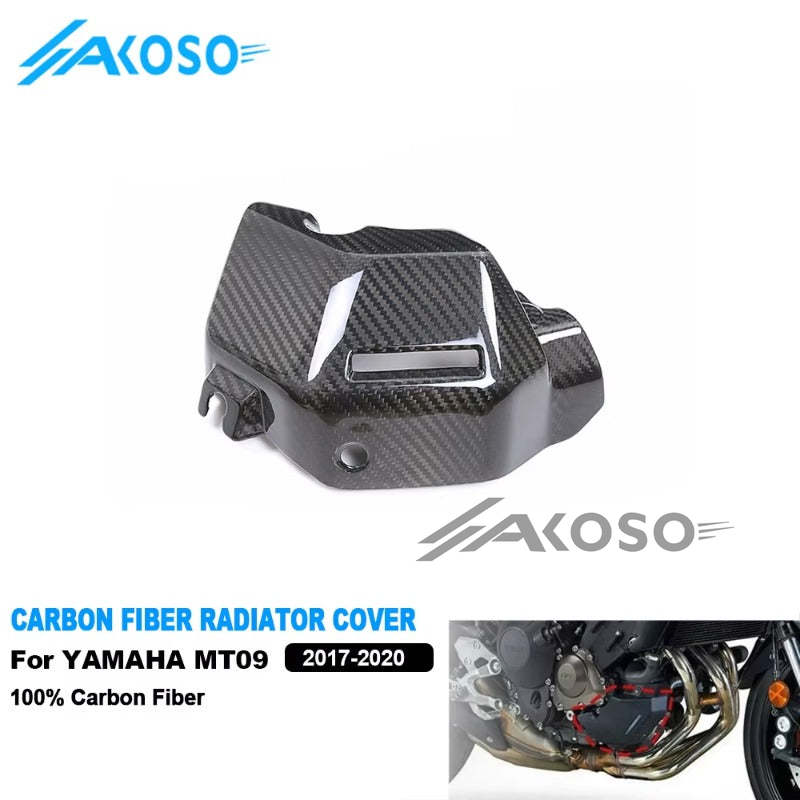 AKOSO 2014-2020 YAMAHA MT09 FZ09 Carbon Fiber Water Radiator Side Panels Fairing