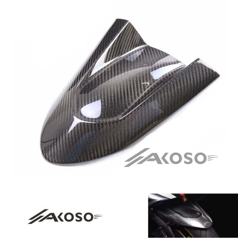 AKOSO 2017-2024 Yamaha TMAX530 560 Carbon Fiber Front Fender Mudguard Cover Cowling