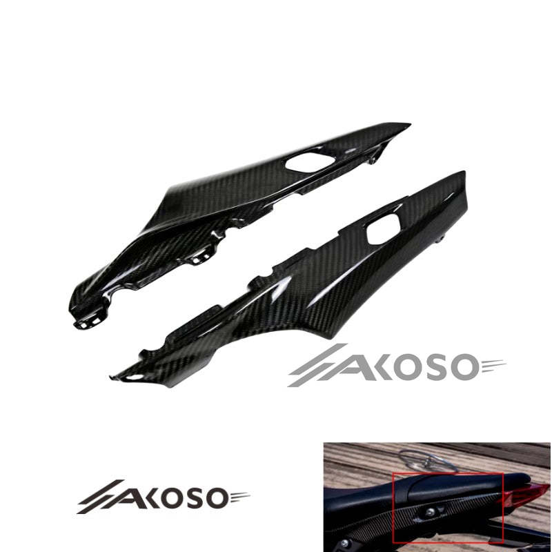 AKOSO 2021-2024 Yamaha MT09 FZ09 Real Carbon Fiber Motorcycle Rear Seat Cowl Guard Tail Seat Side Panels Fairing