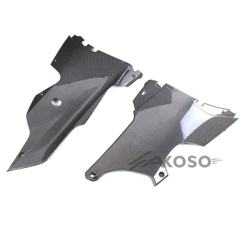 AKOSO 2021-2024 Kawasaki Ninja ZX10R ZX-10R Carbon Fiber Motorcycle Belly Pan Lower Side Panels Cover