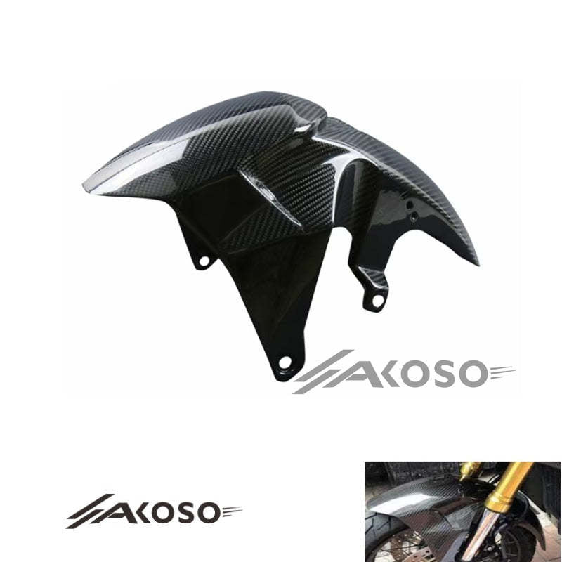 AKOSO 2017-2019 Honda XADV 750 Carbon Fiber Motorcycle Front Fender Hugger Mudguard