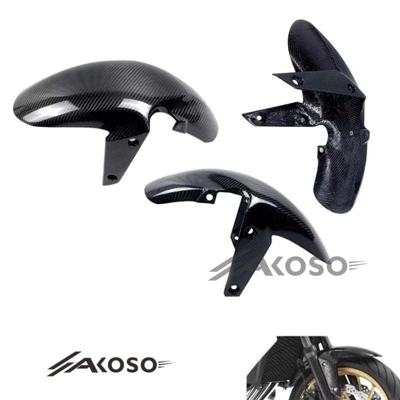 AKOSO 2014-2018 Honda CB650F CBR650F Carbon Fiber Front Fender Mud Guard Hugger