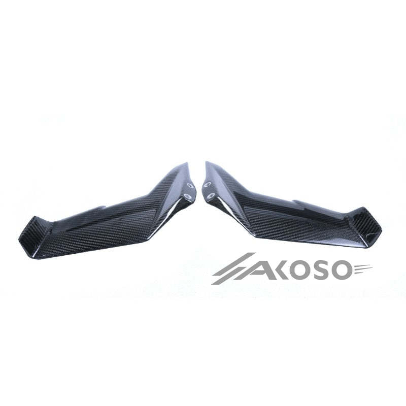 AKOSO 2015-2024 Kawasaki Ninja H2 H2R Carbon Fiber Winglets Air Deflector Wing Spoiler