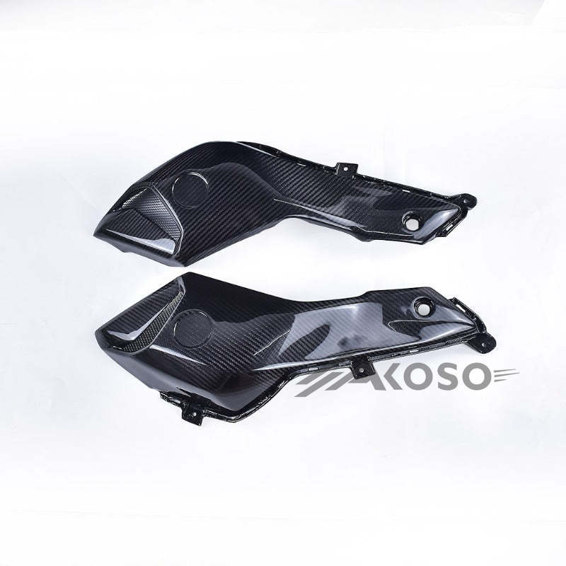 AKOSO Yamaha MT07 MT-07 2014-2017 Carbon Fiber Upper Side Air Intake Panels Protection Covers