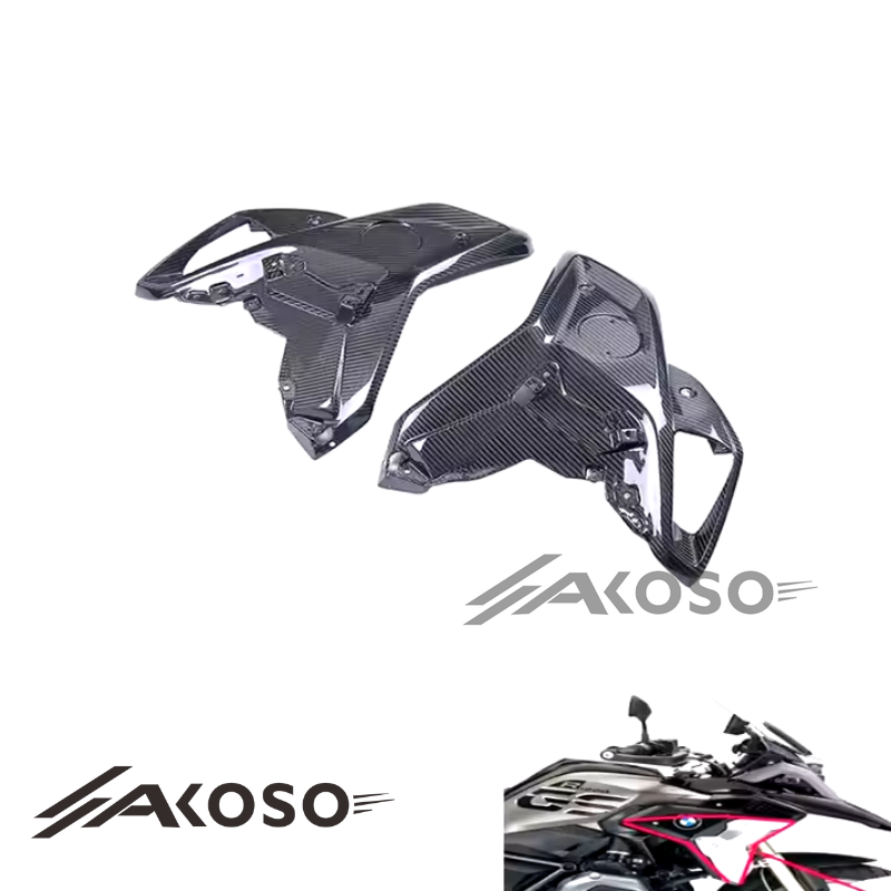 AKOSO BMW R1200GS 2020+ Carbon Fiber Motorcycle Tank Lower Side Panels Fairing Kit