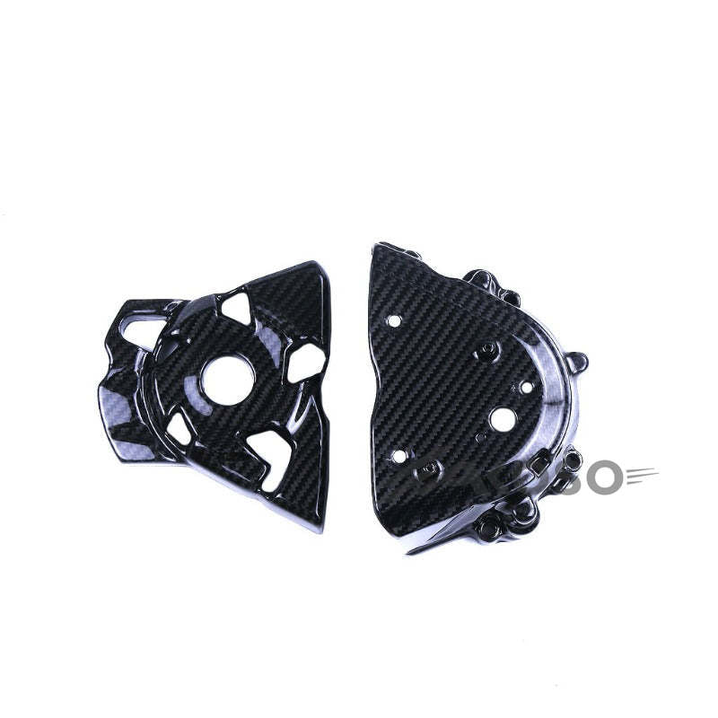 AKOSO 2014-2019 Kawasaki Z1000 Carbon Fiber Motorcycle Sprocket Cover with Side Cover Kits