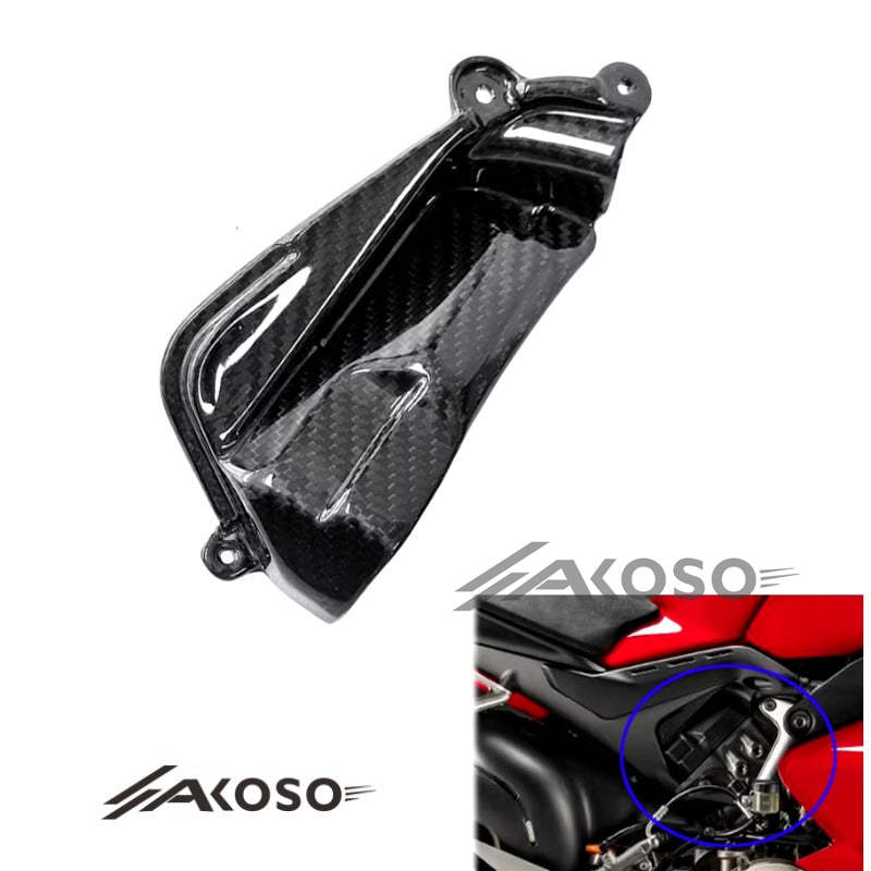 AKOSO 2018+ Ducati Panigale V4 V4S V4R Carbon Fiber The Cam Cover Housing Fairing