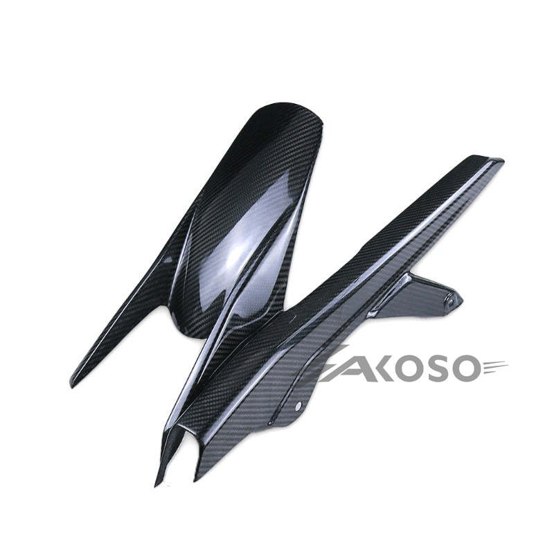 AKOSO 2019+ Honda CB650R CBR650R Carbon Fiber Rear Fender Wheel Hugger Fender Mudguard Splash Guard