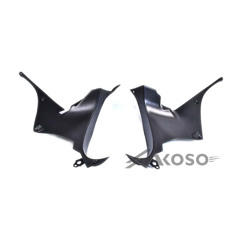 AKOSO 2021-2024 Honda CBR1000RR-R Carbon Fiber Dash Side Panels Dash Board Covers Inside Side Panels