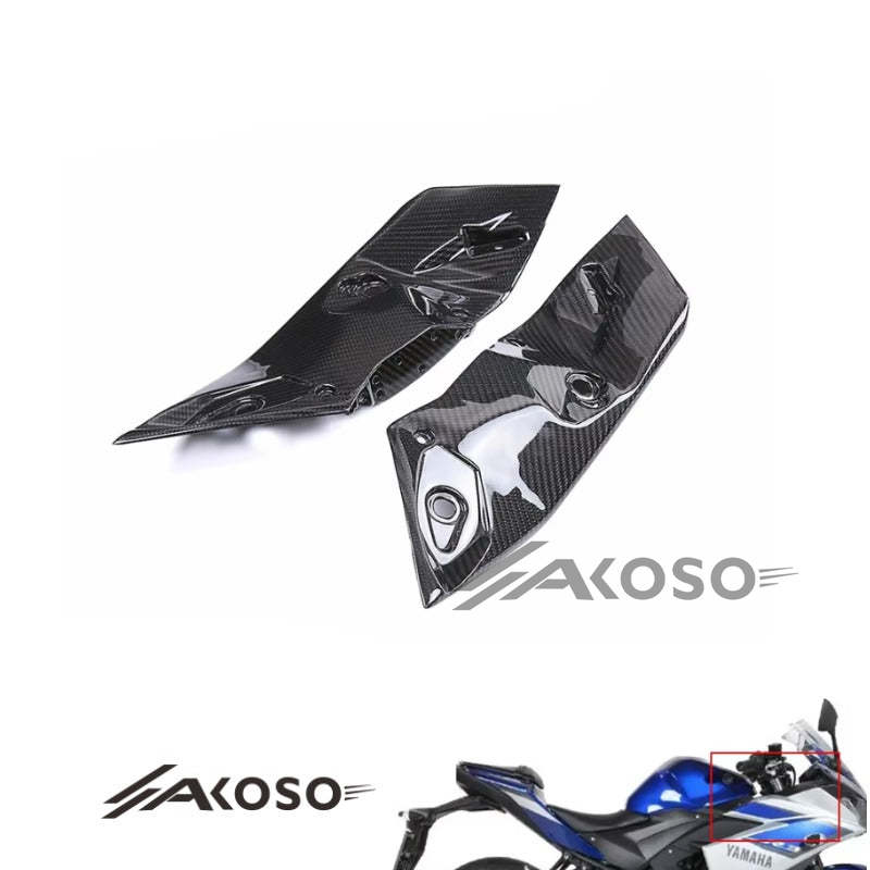 AKOSO 2022-2024 Yamaha R3 Carbon Fiber Handlebar Side Cover Panel Fairing